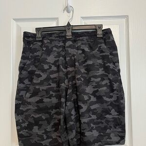 Lululemon Men's Black Camo Shorts